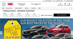 Desktop Screenshot of fermanmazdaofbrandon.com