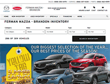 Tablet Screenshot of fermanmazdaofbrandon.com